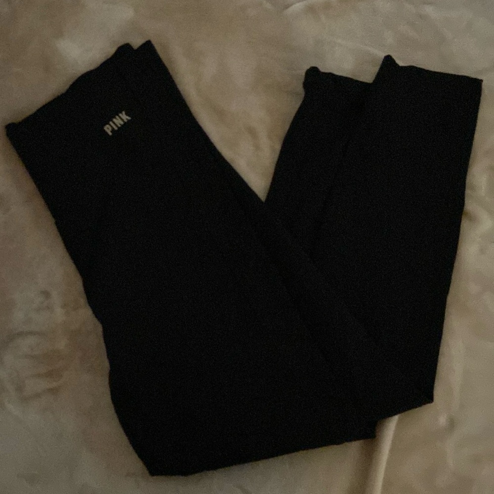 Black pink leggings